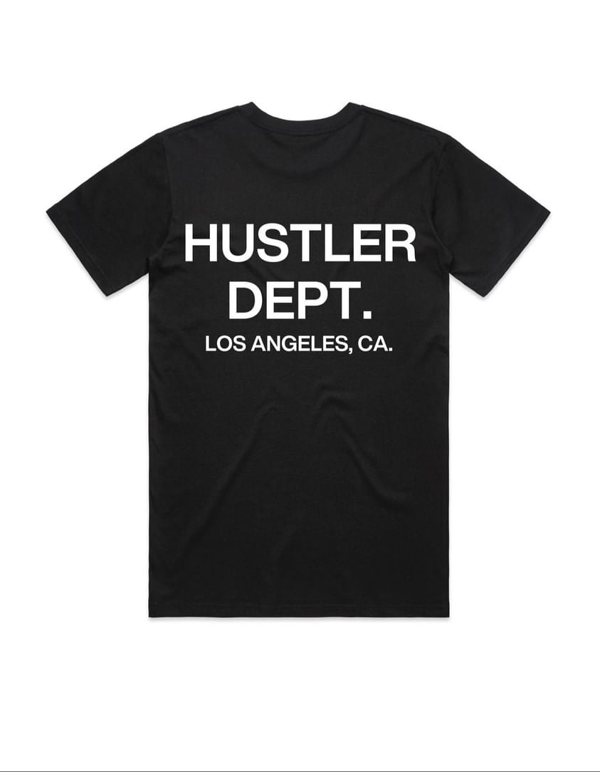 black hustler dept shirt 