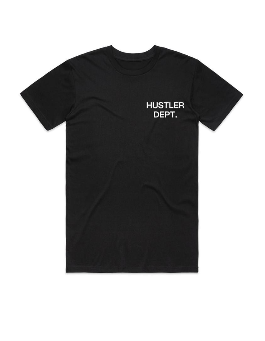 BLACK  HUSTLER DEPT SHIRT